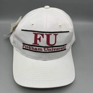 Fordham University Hat Men White Green The Game Snap Back Cap New